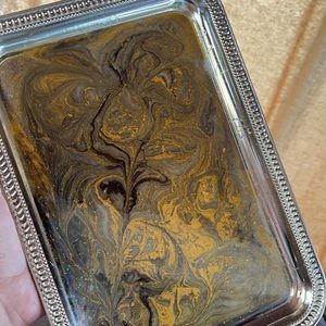 Golden Swirl Tray